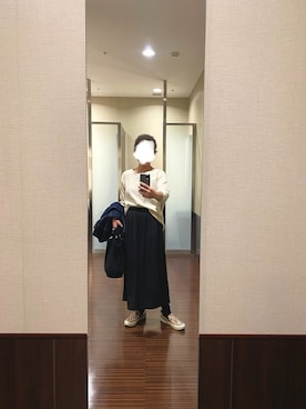 「パイソン柄」｜「アイテム（デニムジャケット）」を使った、はむさん（レディース・158cm）の秋コーディネート