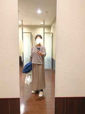 「パイソン柄」｜「アイテム（デニムジャケット）」を使った、はむさん（レディース・158cm）の秋コーディネート