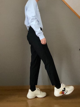 「MARTINE ROSE（マーティンローズ）のアイテム（スウェット）」を使った、 ぴえんさん（メンズ・170cm）の春コーディネート