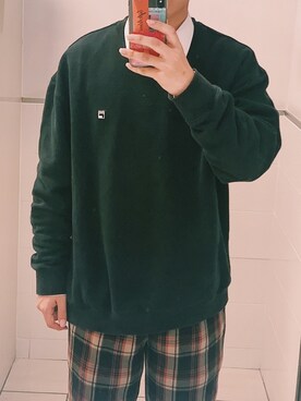 「FILA（フィラ）のアイテム（スウェット）」を使った、よしやまそういちろうさん（メンズ・172cm）の冬コーディネート