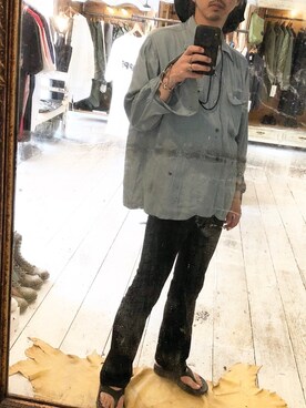 「TAKAHIROMIYASHITATheSoloIst.（タカヒロミヤシタザソロイスト）のアイテム（アクセサリー）」を使った、michiooritaさん（メンズ・172cm）の春コーディネート