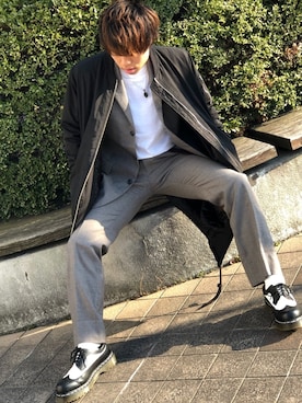 「8seconds（エイトセカンズ）のアイテム（ジャケット/アウター）」を使った、しゅんきさん（メンズ・170cm）の冬コーディネート