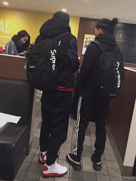 「Jordan」｜「アイテム（スタジャン）」を使った、そ らさん（メンズ・174cm）の春コーディネート