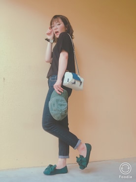 「みどり」｜「アイテム（その他）」を使った、macoyan.さん（レディース・165cm）の夏コーディネート