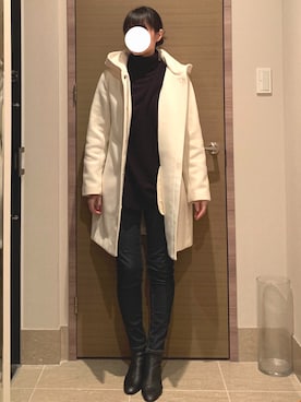 「STUDIOUS（ステュディオス）のアイテム（その他アウター）」を使った、Erikoさん（レディース・161cm）の冬コーディネート