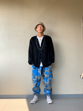 「LIDS（リッヅ）のアイテム」を使った、ツバキさん（メンズ・180cm）の夏コーディネート