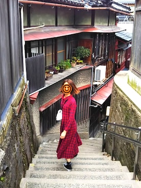 「ムック本」｜「アイテム（ワンピース/ドレス）」を使った、YURIKAさん（レディース・168cm）の秋コーディネート