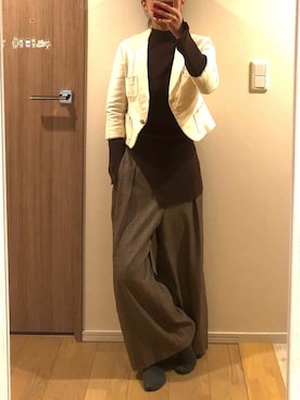 「JILL STUART（ジルスチュアート）のアイテム（ジャケット/アウター）」を使った、M.Oさん（レディース・154cm）の春コーディネート