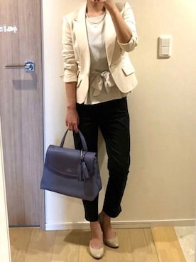 「EIZO（エイゾー）のアイテム」を使った、M.Oさん（レディース・154cm）の春コーディネート