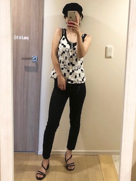 「H&M（エイチ・アンド・エム）のアイテム（キャスケット）」を使った、M.Oさん（レディース・154cm）の春コーディネート