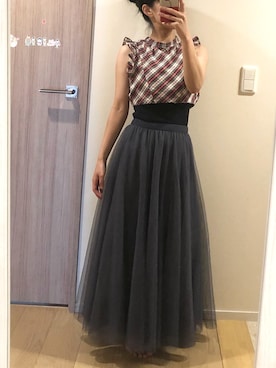 「H&M（エイチ・アンド・エム）のアイテム（タンクトップ）」を使った、M.Oさん（レディース・154cm）の春コーディネート