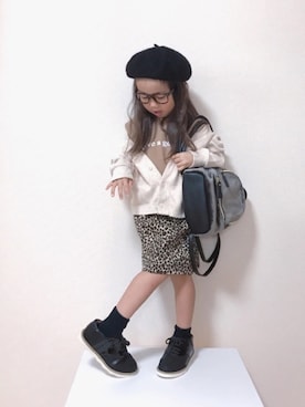 「BREEZE（ブリーズ）のアイテム（その他シューズ）」を使った、𝚏𝚞𝚞*さん（キッズ・90cm）の秋コーディネート