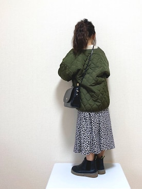 「オトナカジュアル」｜「アイテム（ブルゾン）」を使った、𝚏𝚞𝚞*さん（キッズ・100cm）の冬コーディネート