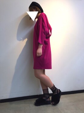 「EMODA」｜「アイテム（ハンチング/ベレー帽）」を使った、ゆりなんさん（レディース・156cm）の夏コーディネート