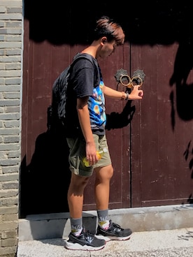 「PULL&BEAR（プルアンドベア）のアイテム（バッグ）」を使った、SuperKalokさん（メンズ・168cm）の秋コーディネート