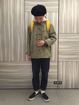 「春コート」｜ハタノさん（メンズ・170cm）の春コーディネート