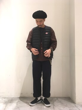 「CIAOPANIC TYPY」｜「アイテム（スリッポン）」を使った、ハタノさん（メンズ・170cm）の夏コーディネート