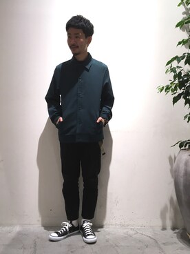 「CIAOPANIC TYPY」｜「アイテム（その他アウター）」を使った、ハタノさん（メンズ・170cm）の秋コーディネート