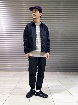 「CIAOPANIC TYPY（チャオパニックティピー）のアイテム（ブルゾン）」を使った、ハタノさん（メンズ・170cm）の冬コーディネート