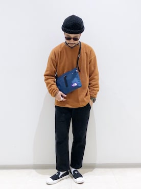 「Lee（リー）のアイテム（その他パンツ）」を使った、ハタノさん（メンズ・170cm）の秋コーディネート