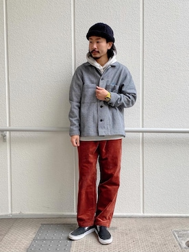 「CIAOPANIC TYPY（チャオパニックティピー）のアイテム（ブルゾン）」を使った、ハタノさん（メンズ・170cm）の冬コーディネート