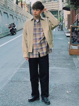 「平成最後のWEARISTAセンバツ」｜「アイテム（ブルゾン）」を使った、yuichill  さん（メンズ・177cm）の春コーディネート