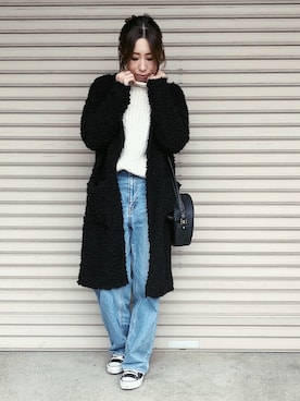 「NOWiSTYLE（ナウアイスタイル）のアイテム」を使った、やよさん（レディース・160cm）の冬コーディネート