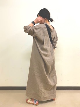 「upper hights」｜「アイテム（ワンピース/ドレス）」を使った、miyaさん（レディース・151cm）の春コーディネート