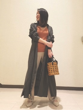「Rougevif」｜「アイテム（キャミソール）」を使った、miyaさん（レディース・151cm）の夏コーディネート
