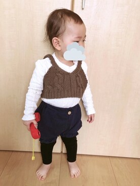 「1歳5ヶ月」｜「アイテム（その他）」を使った、oto.︎さん（キッズ・80cm）の冬コーディネート