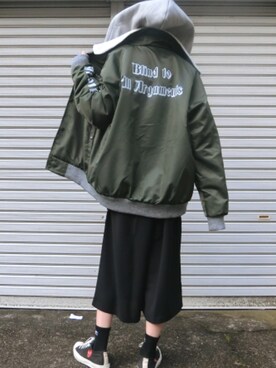 「korean」｜「アイテム（ジャケット/アウター）」を使った、for2meさん（レディース・168cm）の冬コーディネート