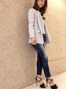 aumi-a♡さん（レディース・158cm）の春コーディネート