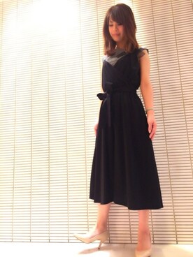 「BSTR」｜「アイテム（ワンピース/ドレス）」を使った、aumi-a♡さん（レディース・158cm）の春コーディネート
