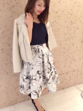 「BSTR」｜「アイテム（ジャケット/アウター）」を使った、aumi-a♡さん（レディース・158cm）の春コーディネート