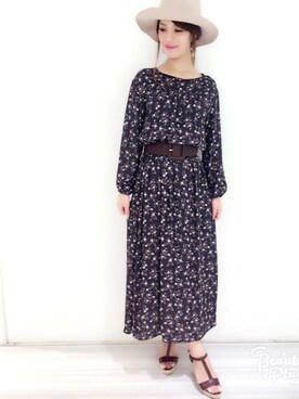 「BSTR」｜「アイテム（ワンピース/ドレス）」を使った、aumi-a♡さん（レディース・158cm）の夏コーディネート