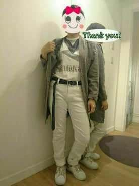 「COMME　CA COMMUNE（コムサコミューン）のハイパーストレッチホワイトデニム（デニムパンツ、ホワイト系）」を使った、SERESさん（レディース・155cm）の春コーディネート