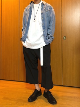 「SCOTCH & SODA（スコッチ アンド ソーダ）のアイテム（デニムジャケット）」を使った、paさん（メンズ・172cm）の春コーディネート