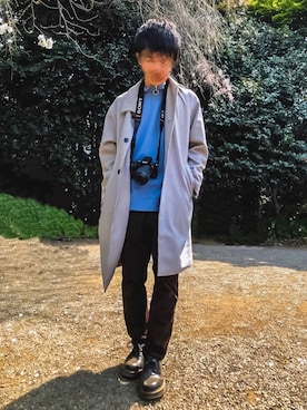 「tk.TAKEO KIKUCHI（ティーケータケオキクチ）のアイテム（スウェット）」を使った、あかつき フォロバさん（メンズ・168cm）の春コーディネート