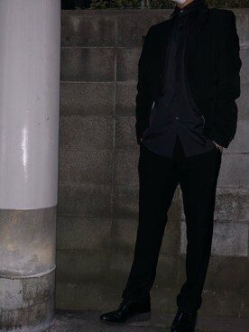 「LADMUSICIAN」｜「アイテム（ジャケット/アウター）」を使った、ださん（メンズ・175cm）の春コーディネート