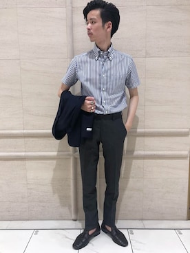 「手洗いＯＫ」｜前田さん（メンズ・174cm）の夏コーディネート