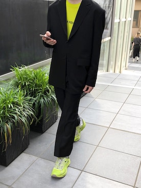 「アイテム（トップス）」を使った、5uicide_さん（メンズ・176cm・10代）の春コーディネート