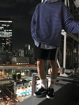 「Gosha Rubchinskiy（ゴーシャラブチンスキー）のアイテム（レッグウェア）」を使った、5uicide_さん（メンズ・175cm）の秋コーディネート