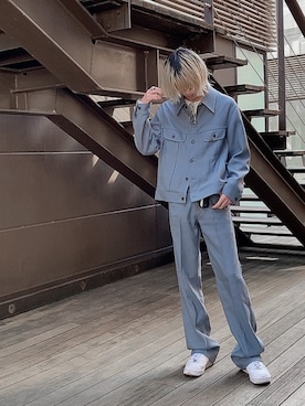 「airforce1」｜「アイテム（ジャケット/アウター）」を使った、5uicide_さん（メンズ・176cm）の冬コーディネート