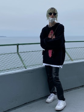 「doublet（ダブレット）のアイテム（ニット/セーター）」を使った、5uicide_さん（メンズ・176cm）の春コーディネート