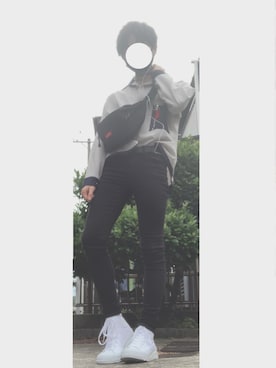 「CONVERSE（コンバース）のアイテム（スニーカー、ホワイト系）」を使った、ゆさん（メンズ・167cm）の夏コーディネート