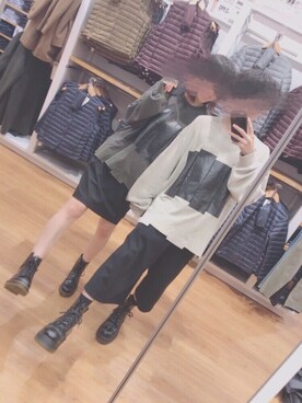 「ラッドミュージシャン」｜「アイテム（スウェット）」を使った、りささん（レディース・165cm）の秋コーディネート