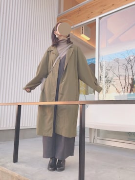 「レプシィム(LEPSIM)」｜「アイテム（オールインワン・サロペット）」を使った、りささん（レディース・165cm）の冬コーディネート