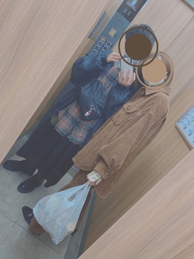 「袴パンツ」｜「アイテム（その他アウター）」を使った、りささん（レディース・165cm）の秋コーディネート