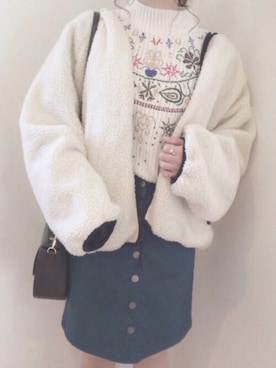 「URBAN RESEARCH（アーバンリサーチ）の【WEB限定】ラウンドスクエアショルダー（ショルダーバッグ）」を使った、Nozomiさん（レディース・155cm）の秋コーディネート