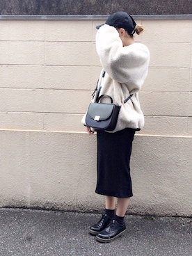 「URBAN RESEARCH（アーバンリサーチ）の【WEB限定】ラウンドスクエアショルダー（ショルダーバッグ）」を使った、Nozomiさん（レディース・155cm）の秋コーディネート
